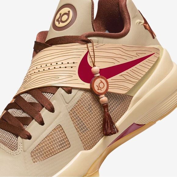 Nike Kd 4 Year of the dragon 2.0 khaki red gum fj4189-200 size 8 - 14​